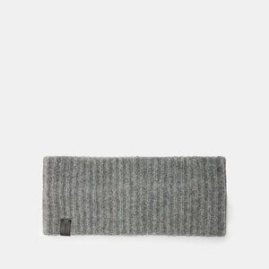 All Saints Laurie Ribbed Wool Headband - Grey Marl